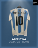 Argentina 2024/25 - Home - Mac Allister #10 *BNWT*
