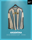 Argentina 2026 World Cup - Home - Long Sleeve *PLAYER ISSUE*