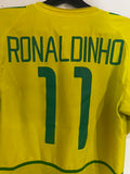 Brazil 2002 World Cup - Home - Ronaldinho #11