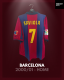 Barcelona 2000/01 - Home - Saviola #7 *MATCH ISSUE*