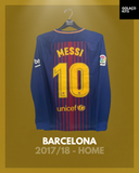 Barcelona 2017/18 - Home - Long Sleeve - Messi #10