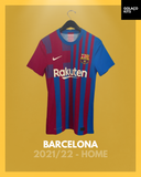 Barcelona 2021/22 - Home *PLAYER ISSUE*
