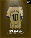 Barcleona 2025/26 - Away - Lamine Yamal #10 *BNWT*