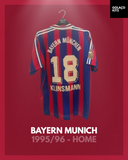 Bayern Munich 1995/96 - Home - Klinsmann #18 *MATCH ISSUE*