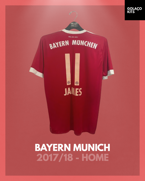 Bayern Munich 2017/18 - Home - James #11
