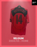 Belgium 2004/05 - Home - Huysegems #14 *MATCH WORN* *AUTOGRAPHED*