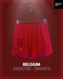 Belgium 2004/05 - Shorts - #21 *PLAYER ISSUE*