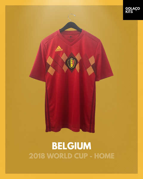 Belgium No21 BATSHUAYI Home 2018 FIFA World Cup Long Sleeve Thailand Soccer Jersey