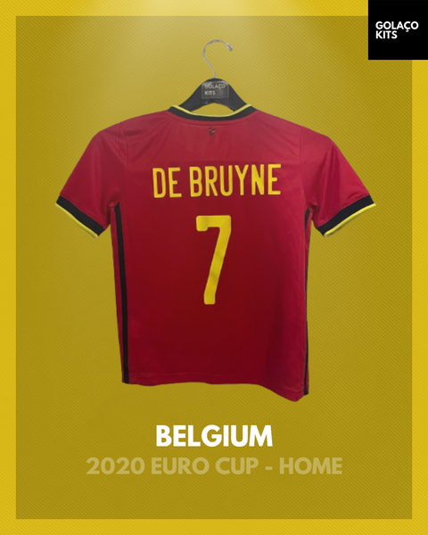 Belgium 2020 Euro Cup - Home - De Bruyne #7 *BNWT*