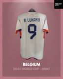 Belgium 2022 World Cup - Away - Lukaku #9 *BNWT*