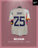 Belgium 2022 World Cup - Away - Doku #25 *BNWT*
