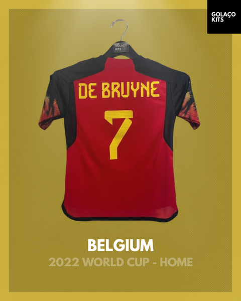 Belgium 2022 World Cup - Home - De Bruyne #7 *BNWT*