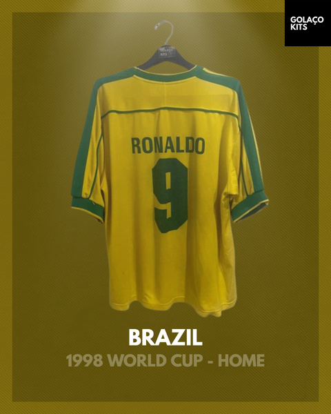 Brazil 1998 World Cup - Home - Ronaldo #9