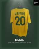 Brazil 2001 Sudamericano U17 - Home - Alberoni #20 *MATCH WORN*