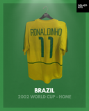 Brazil 2002 World Cup - Home - Ronaldinho #11