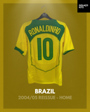 Brazil 2004/05 Reissue - Home - Ronaldinho #10