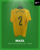 Brazil 2009 U20 World Cup - Home - Patric #2 *MATCH WORN*