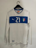 Italy 2012 Euro Cup - Away - Long Sleeve - Pirlo #21