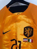 Netherlands 2022/23 - Home - De Jong #21 *PLAYER ISSUE*