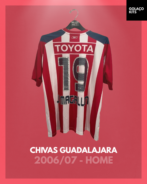 Chivas Guadalajara 2006/07 - Home - Magallon #19 *MATCH WORN*