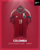 Colombia 2014 World Cup - Away - #28 *BNWT*