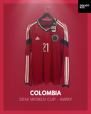 Colombia 2014 World Cup - Away - Long Sleeve - #21 *BNWT*