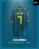 Colombia 2026 World Cup - Away - Luis Diaz #7 *PLAYER ISSUE*