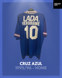 Cruz Azul 1995/96 - Home - Verdirame #10 *MATCH ISSUE*