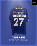 Cruz Azul 1998/99 - Home - Hermosillo #27 *MATCH ISSUE*