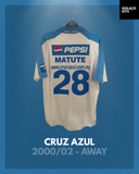 Cruz Azul 2000/02 - Away - Matute #28 *MATCH ISSUE*