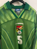 Bolivia 1999 - Home - Long Sleeve - O. Sanchez #5 *MATCH ISSUE*