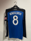 San Jose Earthquakes 2014/16 - Home - Long Sleeve - Wondolowski #8 *MATCH WORN*