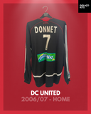 DC United 2006/07 - Home - Long Sleeve - Donnet #7 *MATCH ISSUE*