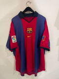 Barcelona 2000/01 - Home - Saviola #7 *MATCH ISSUE*