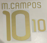 M. Campos 2012 - Away - Name Set