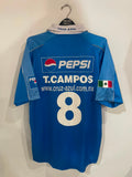 Cruz Azul 2000/02 - Home - T. Campos #8 *MATCH ISSUE*