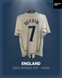 England 2002 World Cup - Home - Beckham #7