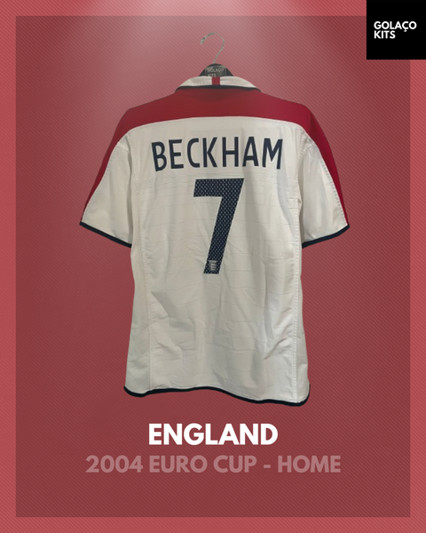 England 2004 Euro Cup - Home - Beckham #7 *REVERSABLE*