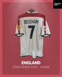 England 2004 Euro Cup - Home - Beckham #7 *REVERSIBLE*