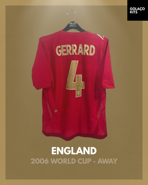 England 2006 World Cup - Away - Gerrard #4