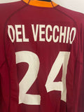 Roma 2000/01 - Home - Long Sleeve - Del Vecchio #24 *MATCH ISSUE*