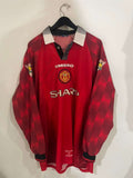 Manchester United 1996/98 - Home - Jordi #14 *MATCH ISSUE* *AUTOGRAPHED*