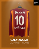 Galatasaray 2014/15 - Home - Long Sleeve - Sneijder #10