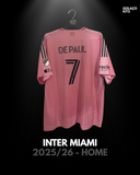 Inter Miami 2025/26 - Home - De Paul #7 *PLAYER ISSUE*