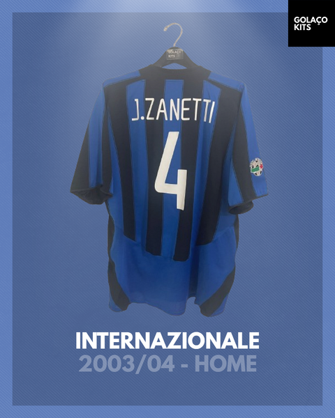Internazionale 2003/04 - Home - Zanetti #4