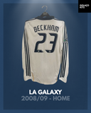 LA Galaxy 2008/09 - Home - Long Sleeve - Beckham #23
