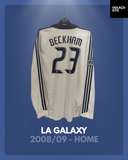 LA Galaxxy 2008/09 - Home - Long Sleeve - Beckham #23