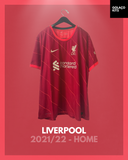 Liverpool 2021/22 - Home *PLAYER ISSUE* *BNWT*