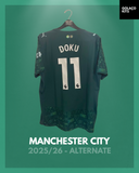 Manchester City 2025/26 - Alternate - Doku #11 *PLAYER ISSUE* *BNWT*