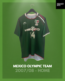 Mexico Olympic Team 2007/08 - Home - Aldrete #14 *MATCH ISSUE*